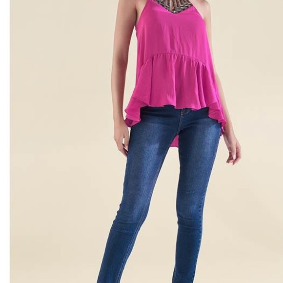 Venus Embellished Neckline Dressy Party Top - Picture 3 of 7